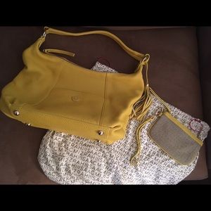 Yellow Isaac Mizrahi Leather Purse